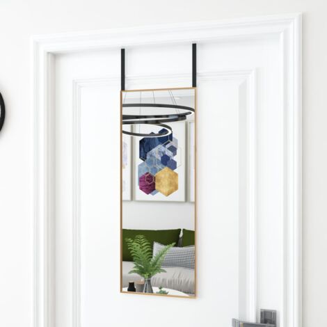 Miroir de porte Doré 30x80 cm Verre et aluminium CFW45592 (1/4)