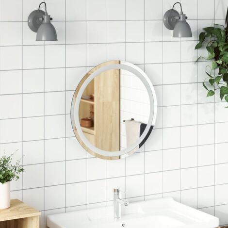 Miroir de salle de bain à LED 50 cm rond CFW88349 (1/5)