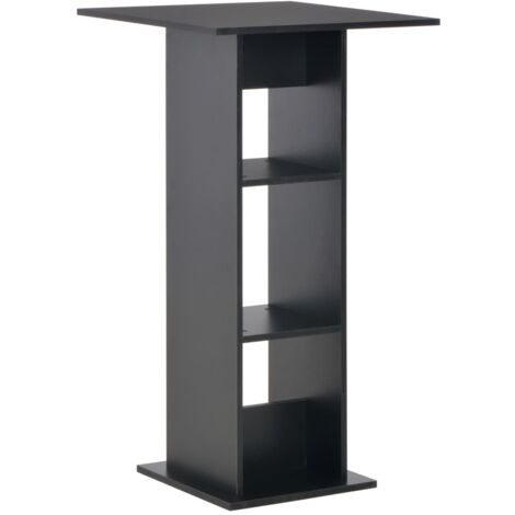 Table de bar Noir 60x60x110 cm CFW37122 (1/5)
