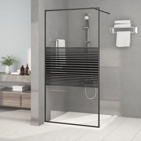 Paroi de douche,Écran de douche Noir 100x195 cm Verre ESG transparent CFW83333 (1/5)