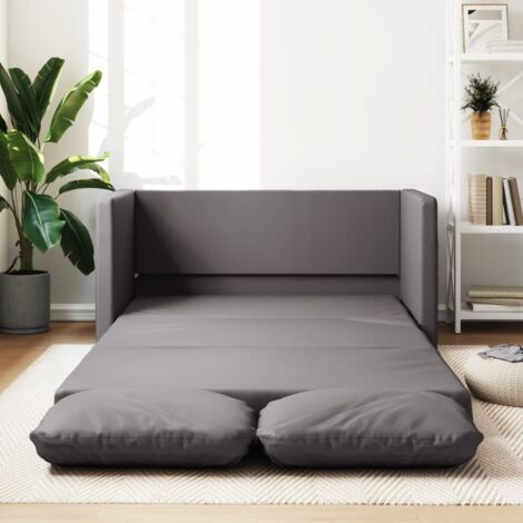 Canapé-lit,Canapé convertible 2 en 1 gris 112x174x55 cm similicuir CFW96371 (1/5)