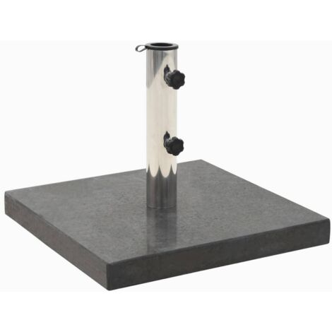 Socle de parasol Granite 28,5 kg Carré Noir CFW62582 (1/5)