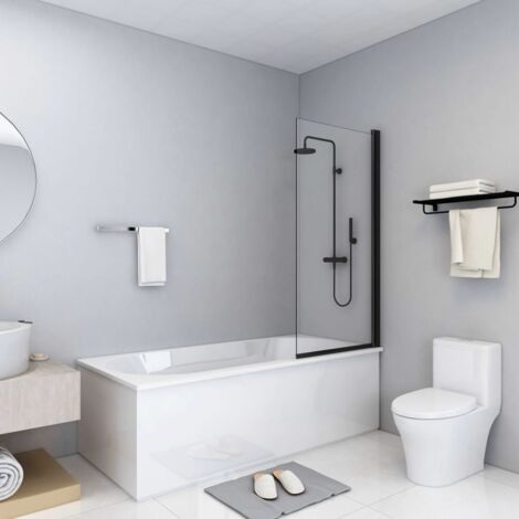 Cabine de douche,Cabine de salle de bain ESG 68x130 cm Noir CFW82492 (1/5)