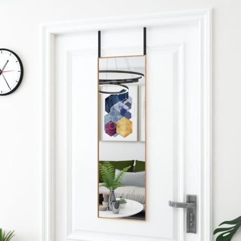 Miroir de porte Doré 30x100 cm Verre et aluminium CFW82778 (1/4)
