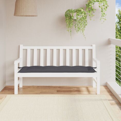 Coussin de banc de jardin,Coussin extérieur anthracite 150x50x7 cm tissu oxford CFW69952 (1/5)