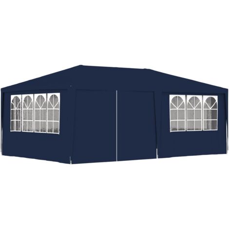Tente de réception,Barnum avec parois latérales 4x6 m Bleu 90 g/m² CFW13779 (1/5)