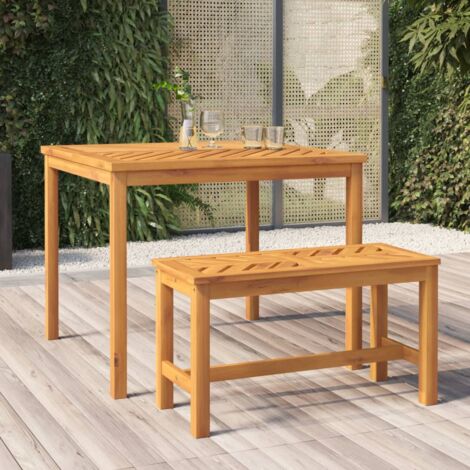 Banc de jardin,Banquette de jardin 80 cm bois massif d'acacia CFW14632 (1/5)