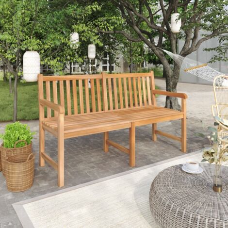 Banc de jardin,Banquette de jardin 150 cm Bois de teck solide CFW79838 (1/5)