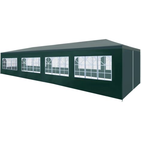 Tente de réception,Barnum 3x12 m vert CFW90857 (1/5)