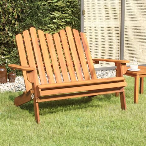 Banc de jardin,Banquette de jardin Adirondack 126 cm bois massif d'acacia CFW14908 (1/5)