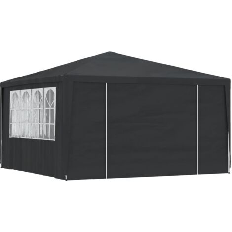 Tente de réception,Barnum et parois latérales 4x4 m Anthracite 90 g/m² CFW37050 (1/5)