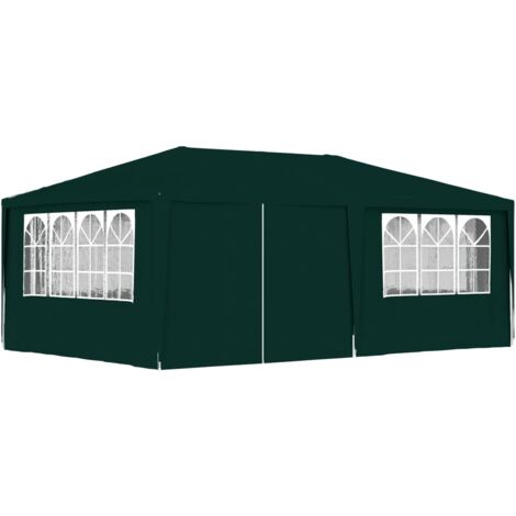 Tente de réception,Barnum avec parois latérales 4x6 m Vert 90 g/m² CFW57273 (1/5)