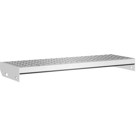 Escalier en caillebotis 70x24x7 cm acier galvanisé CFW66980