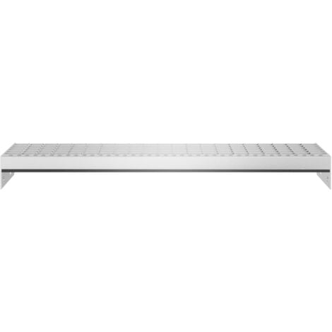 Escalier en caillebotis 70x24x7 cm acier galvanisé CFW66980