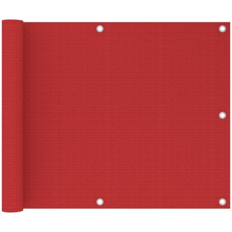 Écran de balcon Rouge 75x600 cm PEHD CFW13195 (1/5)