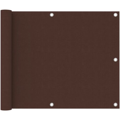 Écran de balcon Marron 75x300 cm Tissu Oxford CFW81375 (1/5)