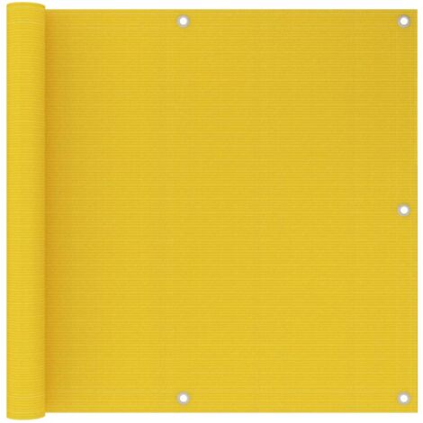 Écran de balcon Jaune 90x500 cm PEHD CFW53826 (1/5)