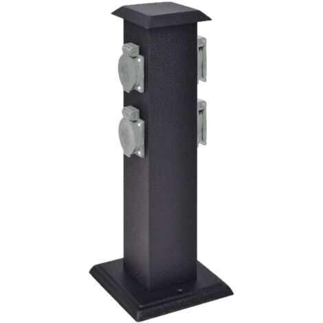Pilier de prise de jardin noir CFW55656 (1/5)