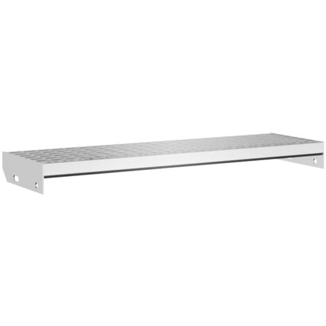 Escalier en caillebotis 80x24x7 cm acier galvanisé CFW26279