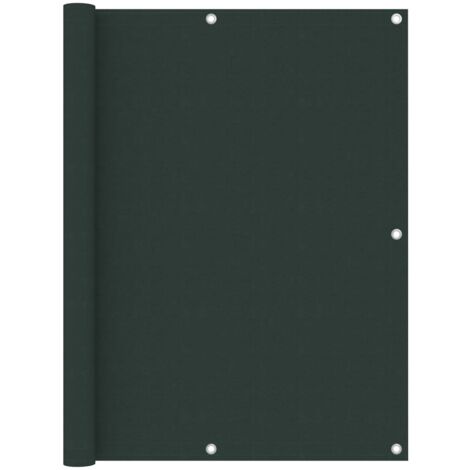 Écran de balcon Vert foncé 120x500 cm Tissu Oxford CFW79915 (1/5)