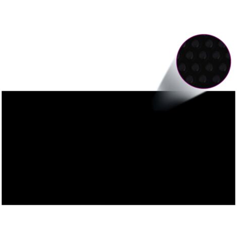 Couverture de piscine Noir 450 x 220 cm PE CFW11122 (1/4)
