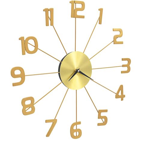 Horloge murale design rond en métal rétro 50cm Garden