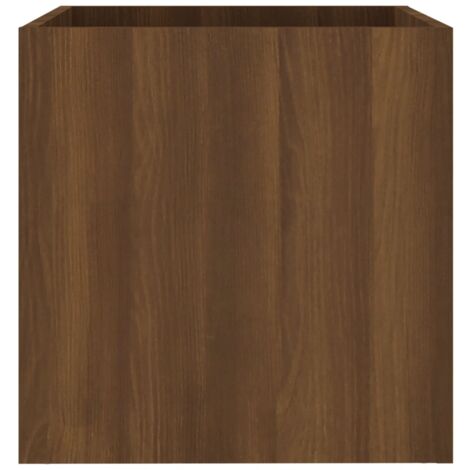 Jardinière Pot de Fleurs Chêne marron 40x40x40 cm Bois d'ingénierie CVW18119 (1/5)