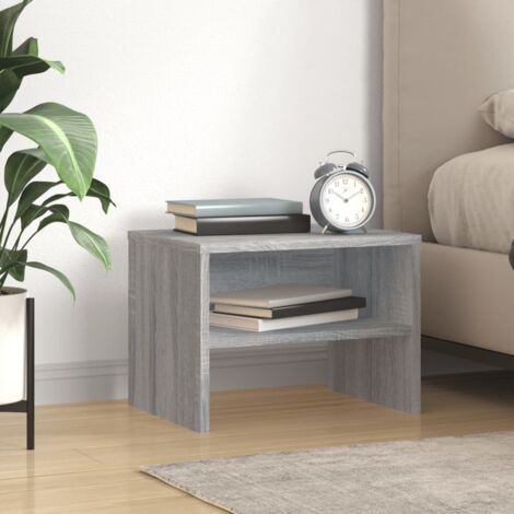 Table de chevet Table d'appoint Table de nuit Sonoma gris 40x30x30 cm Bois d'ingénierie CVW18161 (1/5)