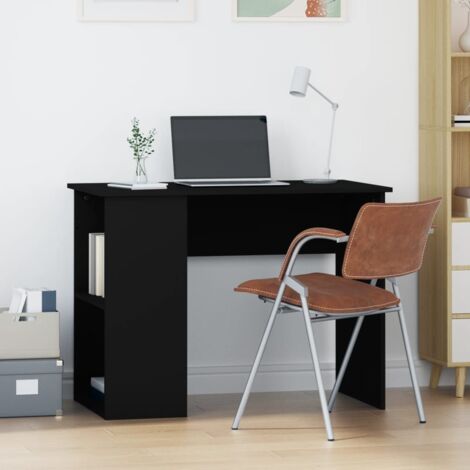 Bureau,Table de travail,Table d'étude Noir 100x55x75 cm Bois d'ingénierie CFW678768 (1/5)