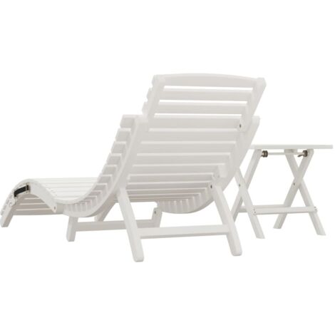 Chaise Longue Transat Adirondack En Bois D'acacia - Pliable, Pour Jardin, Bain De Soleil