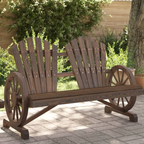 Chaise de jardin,Siège de Terrasse Chaise d'extérieur Adirondack 2 places bois de sapin massif CFW184470 (1/5)