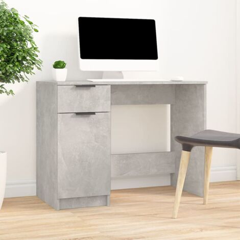 Bureau,Table de travail,Table d'étude Gris béton 100x50x75 cm Bois d'ingénierie CFW948055 (1/5)