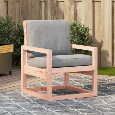 Chaise de jardin,Siège de Terrasse Chaise d'extérieur 57,5x63x76 cm bois massif de douglas CFW745530 (1/5)
