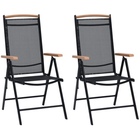 Lot De 4 Chaises De Jardin Pliantes URBNLIVING - Plastique Anthracite, 79x41.5x34 Cm, Rangement Facile - 6