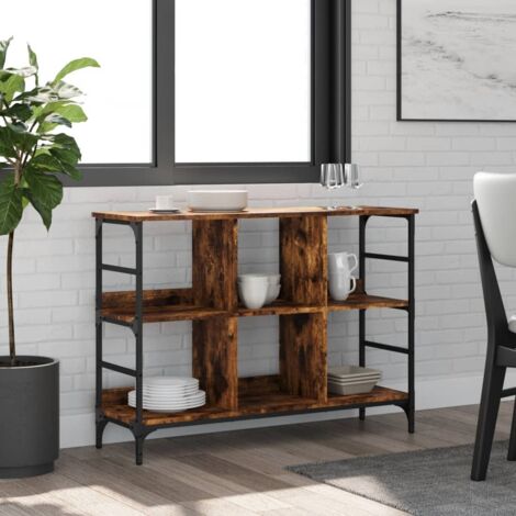 Buffet,Meuble de Rangement,Bahut pour Salon, Salle à Manger, Cuisine chêne fumé 102x32x73,5 cm bois d'ingénierie CFW574132 (1/5)