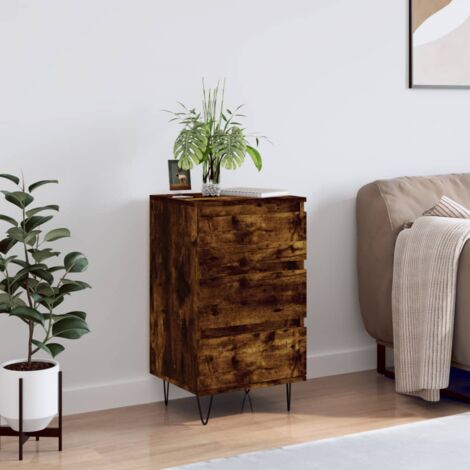 Buffet,Meuble de Rangement,Bahut pour Salon, Salle à Manger, Cuisine chêne fumé 40x35x70 cm bois d'ingénierie CFW414398 (1/5)