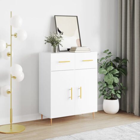 Buffet,Meuble de Rangement,Bahut pour Salon, Salle à Manger, Cuisine blanc 69,5x34x90 cm bois d'ingénierie CFW269967 (1/5)