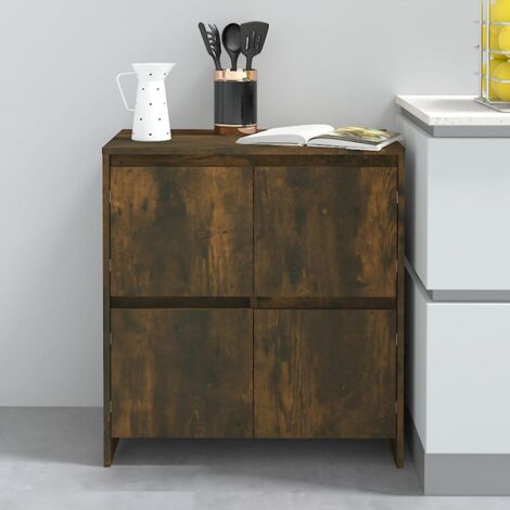 Buffet,Meuble de Rangement,Bahut pour Salon, Salle à Manger, Cuisine Chêne fumé 70x41x75 cm Bois d'ingénierie CFW113846 (1/5)