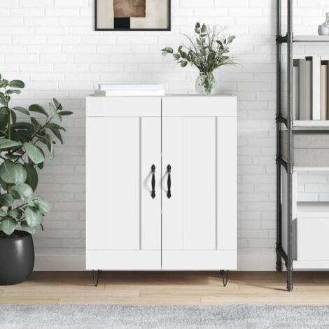 Buffet,Meuble de Rangement,Bahut pour Salon, Salle à Manger, Cuisine blanc 69,5x34x90 cm bois d'ingénierie CFW422085 (1/5)