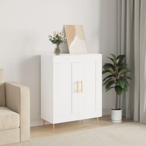 Buffet,Meuble de Rangement,Bahut pour Salon, Salle à Manger, Cuisine blanc 69,5x34x90 cm bois d'ingénierie CFW995852 (1/5)