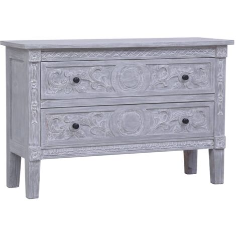 Buffet，Meuble de Rangement，Bahut pour Salon, Salle à Manger, Cuisine avec 2 tiroirs 90x30x60 cm Bois d'acajou massif CFW583361 (1/5)