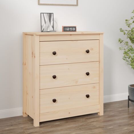 Buffet,Meuble de Rangement,Bahut pour Salon, Salle à Manger, Cuisine 70x35x80 cm bois massif de pin CFW304373 (1/5)