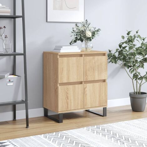 Buffet,Meuble de Rangement,Bahut pour Salon, Salle à Manger, Cuisine Chêne sonoma 60x35x70 cm Bois d'ingénierie CFW736847 (1/5)