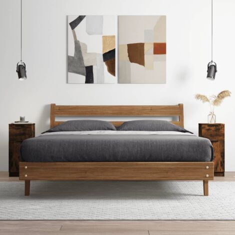 Buffet,Meuble de Rangement,Bahut pour Salon, Salle à Manger, Cuisine Chêne fumé 30x30x70 cm Bois d'ingénierie CFW663311 (1/5)