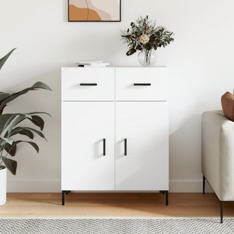 Buffet,Meuble de Rangement,Bahut pour Salon, Salle à Manger, Cuisine blanc 69,5x34x90 cm bois d'ingénierie CFW595564 (1/5)
