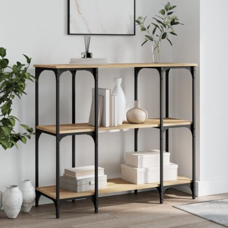 Table Console Chêne Sonoma 102x35x90 Bois D'ingénierie à Prix
