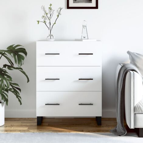 Buffet,Meuble de Rangement,Bahut pour Salon, Salle à Manger, Cuisine blanc 69,5x34x90 cm bois d'ingénierie CFW729163 (1/5)