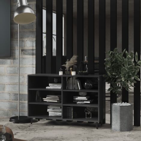 Buffet，Meuble de Rangement，Bahut pour Salon, Salle à Manger, Cuisine gris brillant 103,5x35x70 cm bois d'ingénierie CFW349623 (1/5)