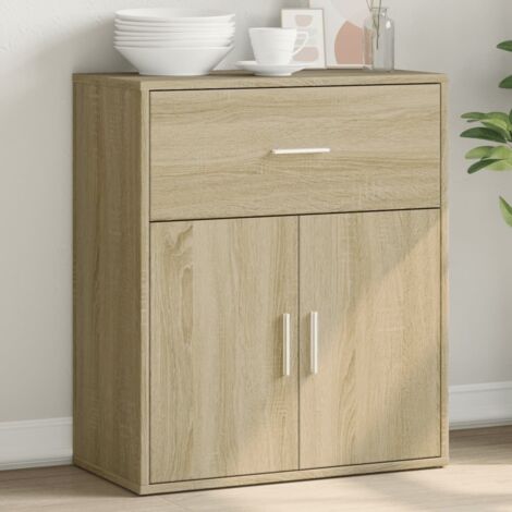 Buffet,Meuble de Rangement,Bahut pour Salon, Salle à Manger, Cuisine chêne sonoma 60x31x70 cm bois d'ingénierie CFW814457 (1/5)