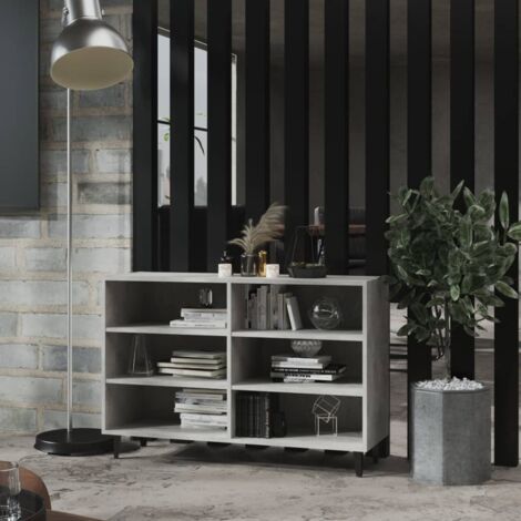 Buffet,Meuble de Rangement,Bahut pour Salon, Salle à Manger, Cuisine gris béton 103,5x35x70 cm bois d'ingénierie CFW320728 (1/5)